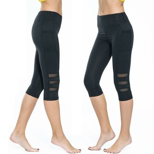 EP Calf - length Pants Capri Pant Sport leggings Women Fitness Yoga Gym - Prime Devine SupplyC1812E1A43B44A46A330921447EFF7F3Black