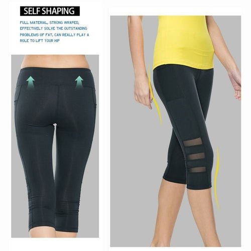 EP Calf - length Pants Capri Pant Sport leggings Women Fitness Yoga Gym - Prime Devine SupplyC1812E1A43B44A46A330921447EFF7F3Black