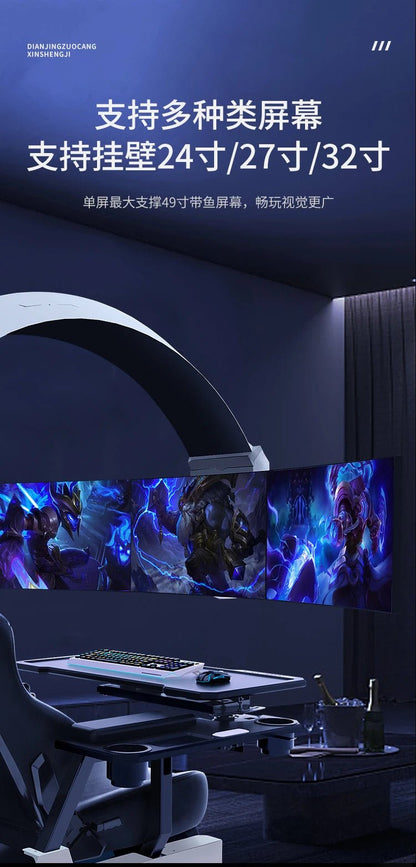 Fengrui Space Cabin Computer Chair Integrated Esports Cabin Comfortable Office Internet Celebrity Anchor Game Cabin Lazy - Prime Devine Supply14:350850WhiteWhite