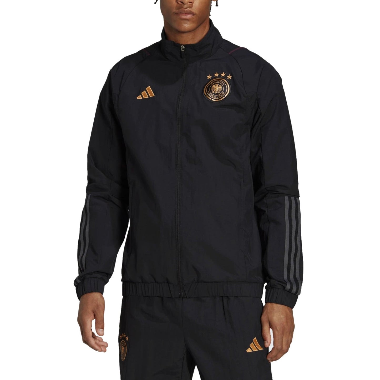 Germany black presentation Soccer tracksuit 2022/23 - Adidas - Prime Devine Supply43654689063145TracksuitAdults Extrasmall