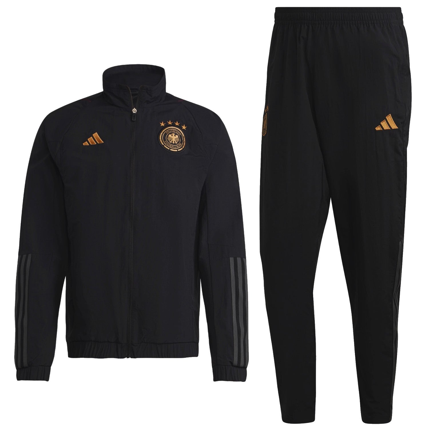 Germany black presentation Soccer tracksuit 2022/23 - Adidas - Prime Devine Supply43654689063145TracksuitAdults Extrasmall