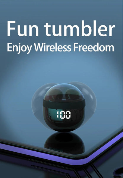 Invisible Headphones TWS Mini Earphones Wireless Bluetooth 5.3 Earbuds with Microphone Noise Reduction In - Ear Headset for Phone - Prime Devine Supply14:175BlackBlack