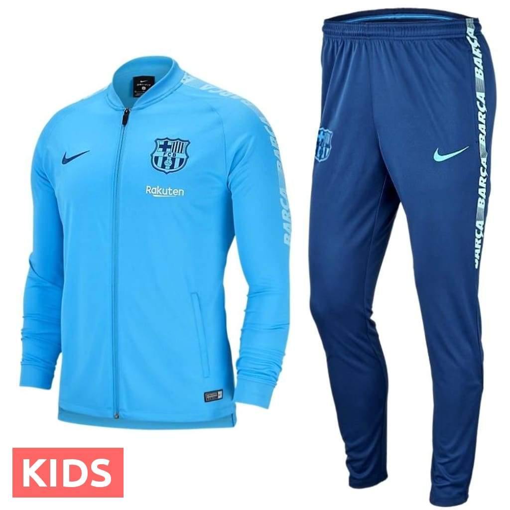 Kids - FC Barcelona soccer presentation Tracksuit light blue 2019 - Nike - Prime Devine Supply19570739675224TracksuitKids XS - 6/8 years