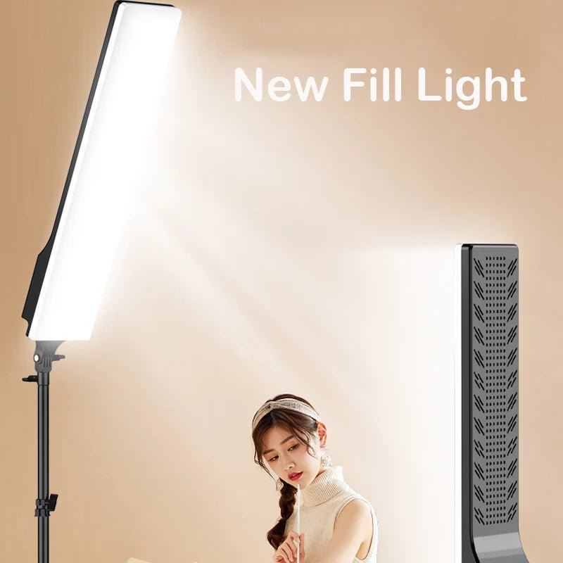 LED Video Light Panel Photographic Lighting Panel Lighting For Streaming Tri Color Strip Fill Light Selfie Light For Shoot Live - Prime Devine Supply14:9458CM LIGHT58CM LIGHT