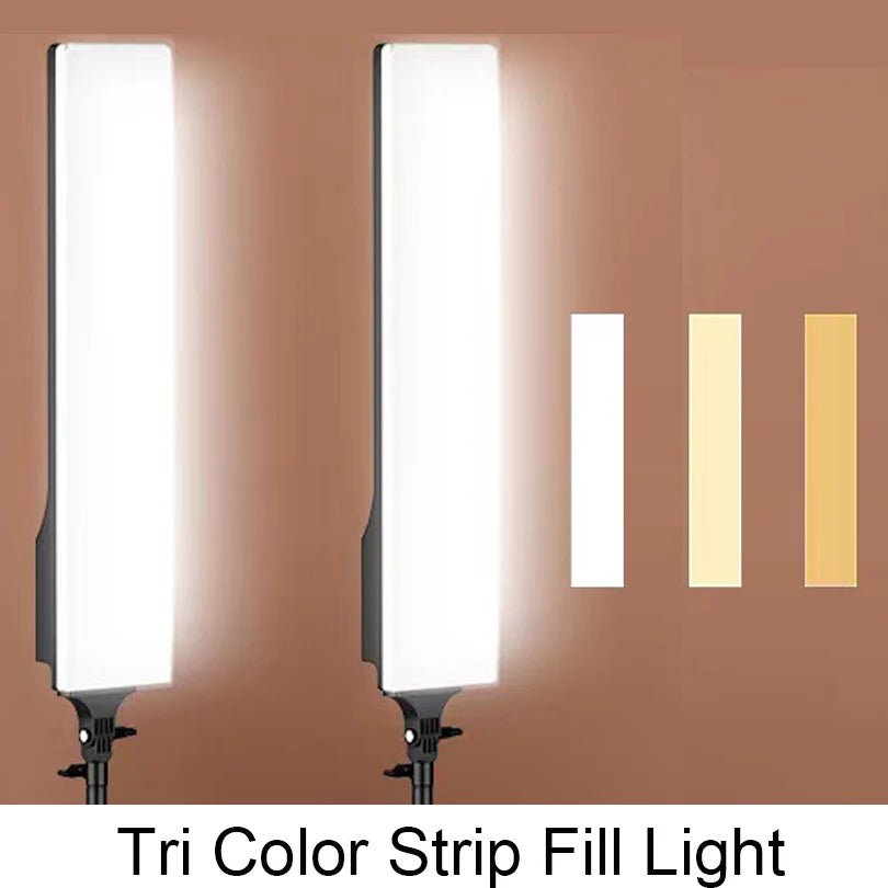 LED Video Light Panel Photographic Lighting Panel Lighting For Streaming Tri Color Strip Fill Light Selfie Light For Shoot Live - Prime Devine Supply14:9458CM LIGHT58CM LIGHT