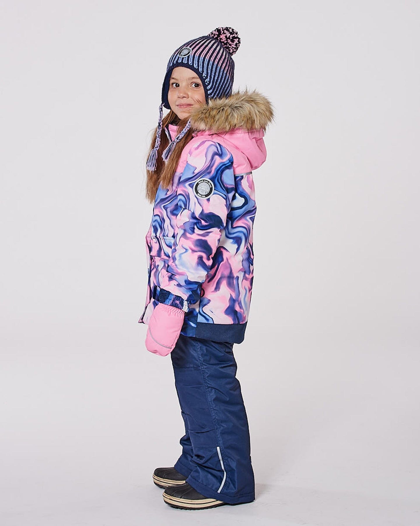 Lined Peruvian Knit Pompom Hat Black And Purple - Prime Devine SupplyH10Z13_000_2/4Winter Accessories2/4