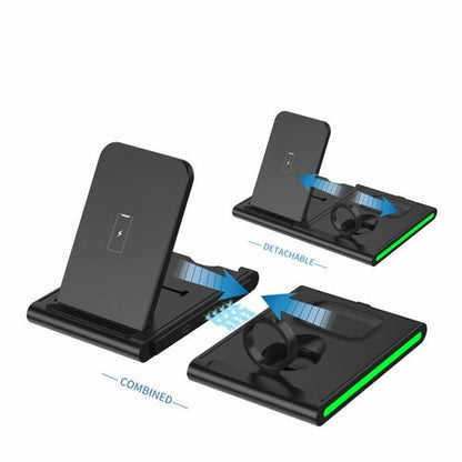 Magnetic Power Tiles 4 In 1 Wireless Charging Station - Prime Devine Supply723466575324WHITE