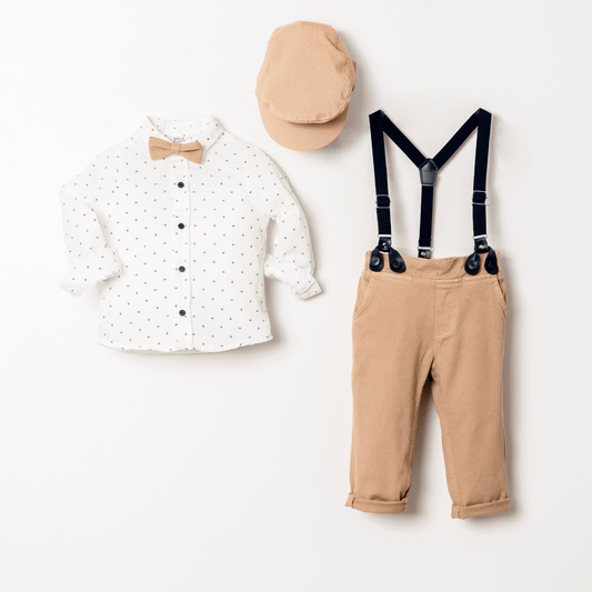 Milo Classic Formal Cotton Set - Prime Devine Supply2661 - Milo ClassicFormal BoysBeige