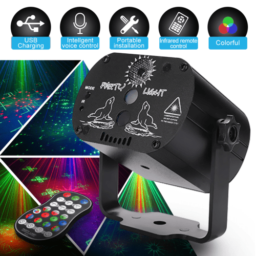 Mini RGB Disco Light LED Laser Stage Projector - Prime Devine SupplyUSB-OverseasUSB