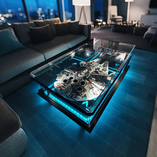 Modern simple living room home coffee table acrylic display box building block model dust cover advanced sense - Prime Devine Supply14:200006152coffee tablecoffee table