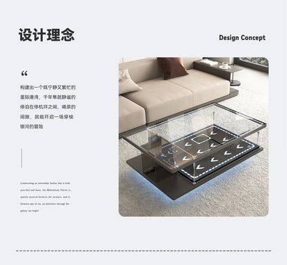 Modern simple living room home coffee table acrylic display box building block model dust cover advanced sense - Prime Devine Supply14:200006152coffee tablecoffee table