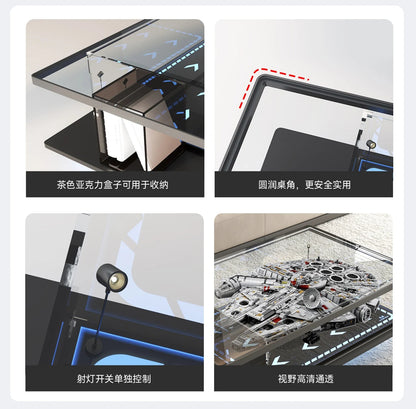 Modern simple living room home coffee table acrylic display box building block model dust cover advanced sense - Prime Devine Supply14:200006152coffee tablecoffee table