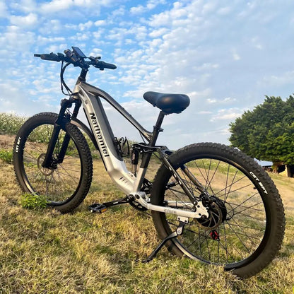 Nathaniel E - Bike,1000W Brushless Motor,27.5"Adult E - Mountain Bike,45Ah large capacity batteries,7 speed,45KM/H,Outdoor Trip Bike - Prime Devine Supply14:200002984Grey-45Ah;200007763:201336100Grey - 45Ah