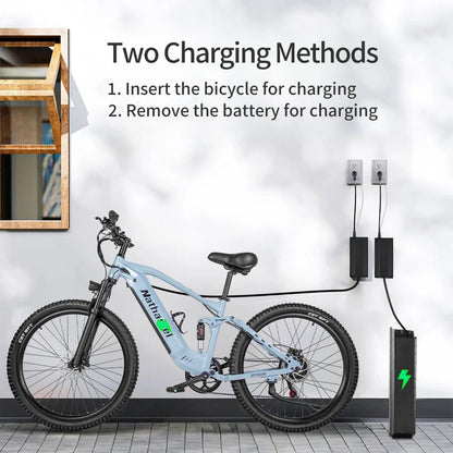 Nathaniel E - Bike,1000W Brushless Motor,27.5"Adult E - Mountain Bike,45Ah large capacity batteries,7 speed,45KM/H,Outdoor Trip Bike - Prime Devine Supply14:200002984Grey-45Ah;200007763:201336100Grey - 45Ah