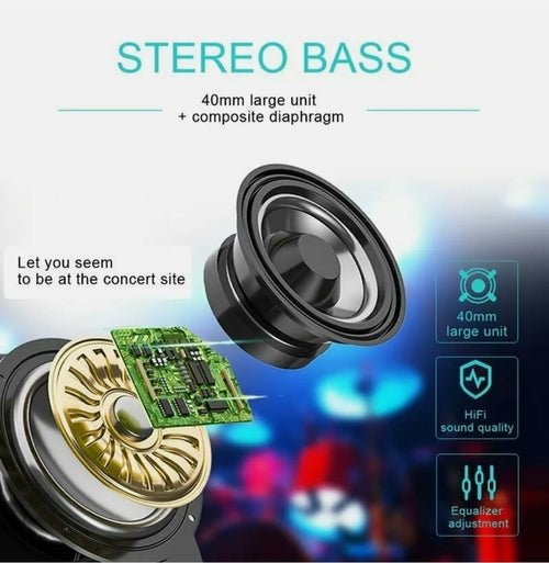 Ninja Dragon Z10 Color Changing Bluetooth Headphones - Prime Devine SupplyNDBT7186029-BLKBlack