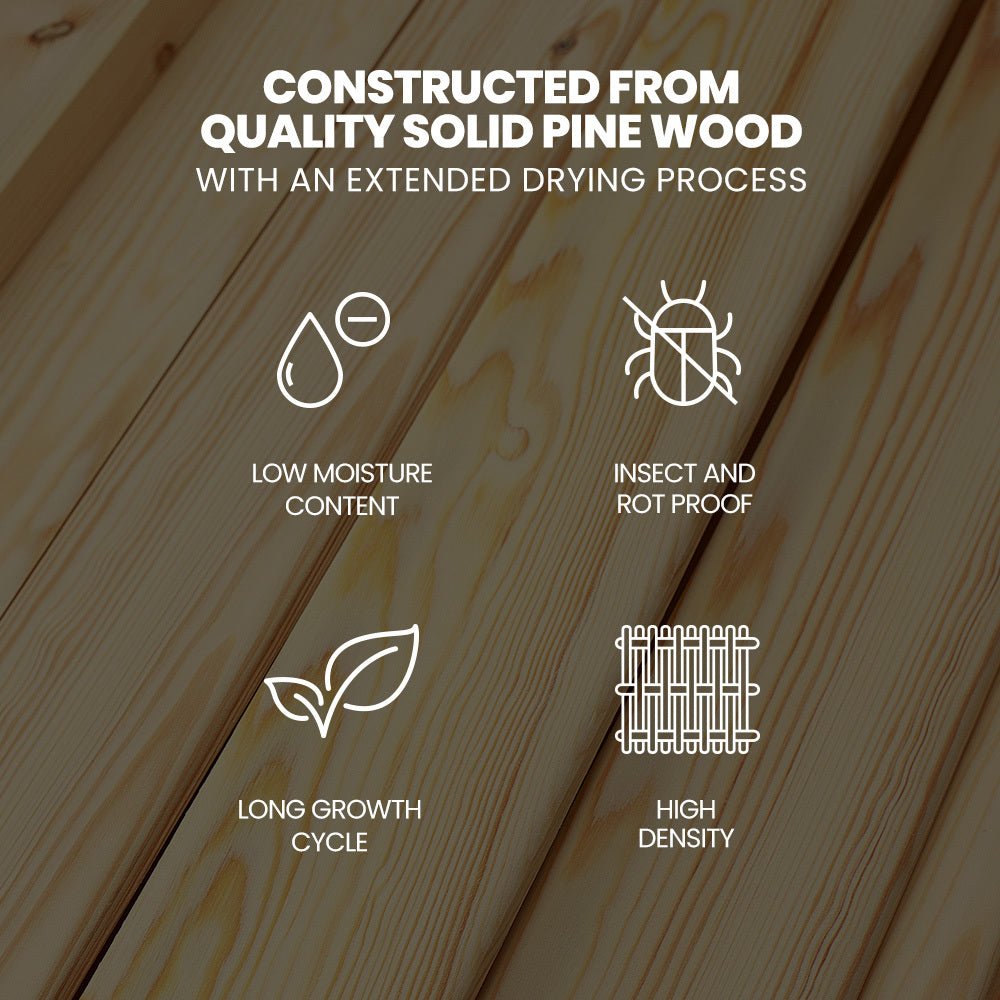 NNEMB Bunk Bed Triple Wooden Single Over Double Beds for Kids - Solid Pine Wood - Convertible Design - Grey - Prime Devine SupplyBEDDBBKS02GAKids Furniture