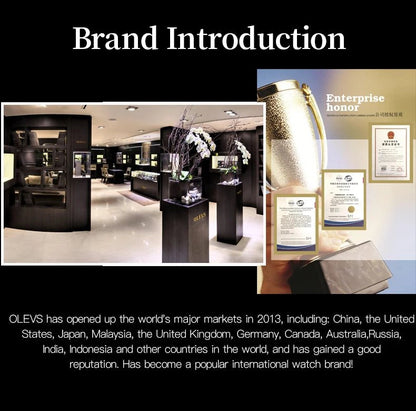 OLEVS 6654 Luxury Mens Watch Chronograph Automatic Mechanical Wristwatch Waterproof Luminous Top Brand Watch for Man Date Sport - Prime Devine Supply14:200005100blackblack