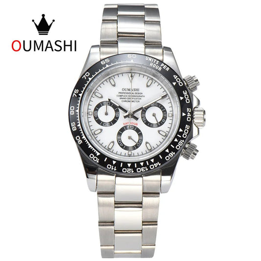 OUMASHI VK63 Man luxury panda watches Sports Quartz Watch Sapphire Stainless Steel Waterproof Chronometer for vk63 Movement - Prime Devine Supply14:200005100No.1;5:57000035NO LOGONo.1