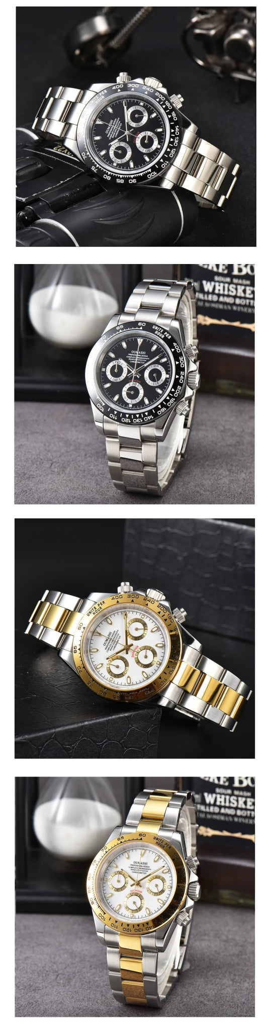 OUMASHI VK63 Man luxury panda watches Sports Quartz Watch Sapphire Stainless Steel Waterproof Chronometer for vk63 Movement - Prime Devine Supply14:200005100No.1;5:57000035NO LOGONo.1