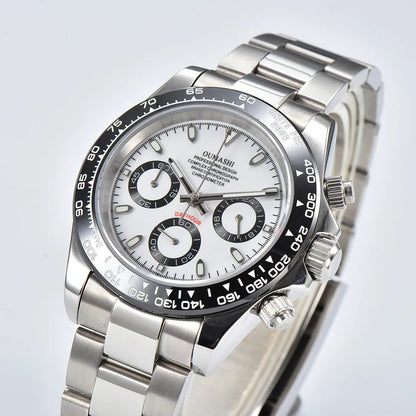 OUMASHI VK63 Man luxury panda watches Sports Quartz Watch Sapphire Stainless Steel Waterproof Chronometer for vk63 Movement - Prime Devine Supply14:200005100No.1;5:57000035NO LOGONo.1