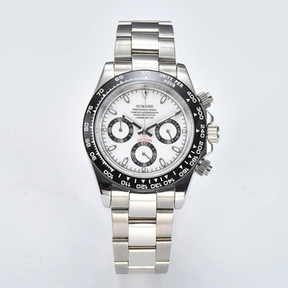 OUMASHI VK63 Man luxury panda watches Sports Quartz Watch Sapphire Stainless Steel Waterproof Chronometer for vk63 Movement - Prime Devine Supply14:100013777No.2;5:57000035NO LOGONo.2