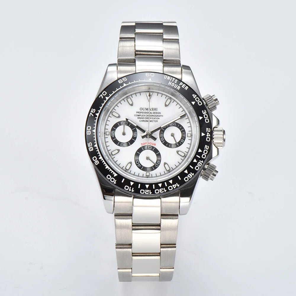 OUMASHI VK63 Man luxury panda watches Sports Quartz Watch Sapphire Stainless Steel Waterproof Chronometer for vk63 Movement - Prime Devine Supply14:100013777No.2;5:57000035NO LOGONo.2