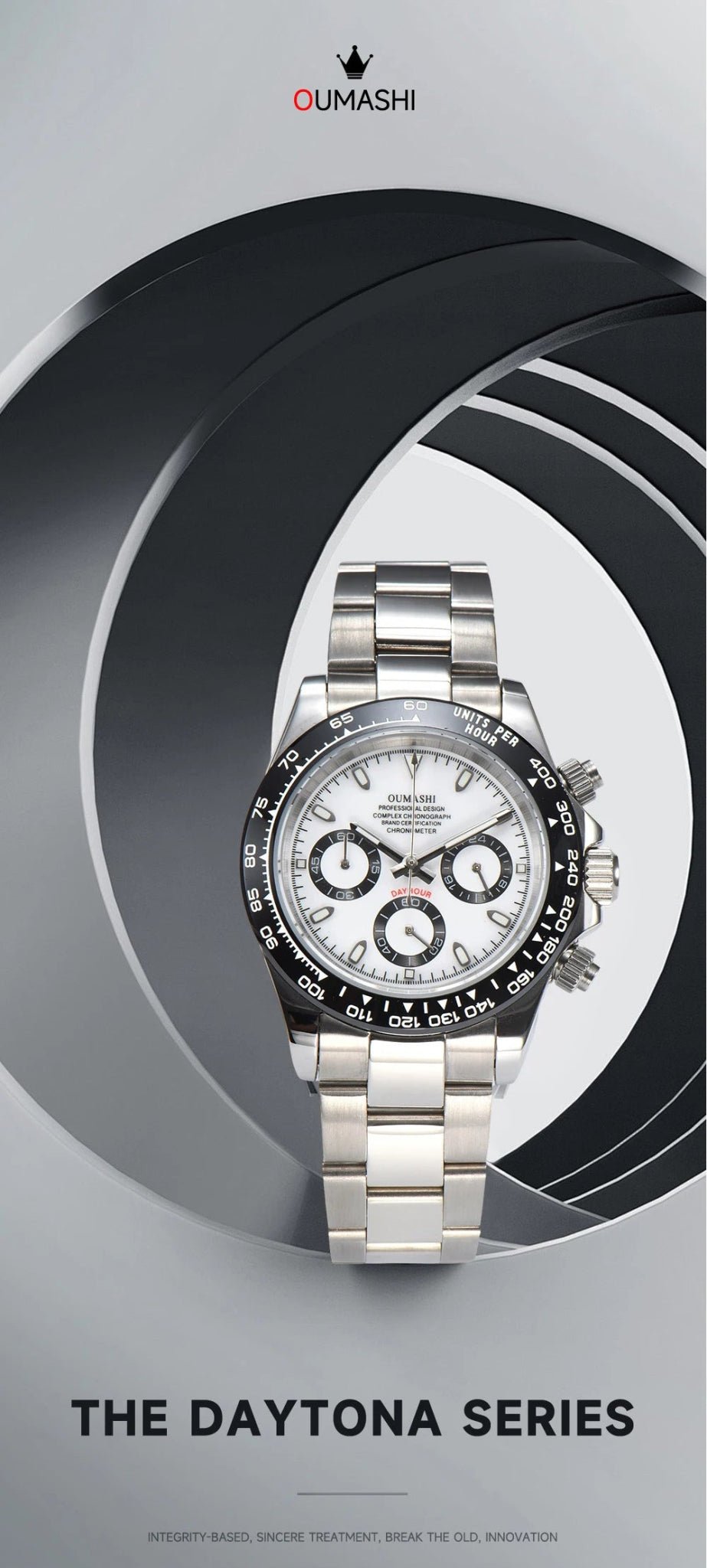 OUMASHI VK63 Man luxury panda watches Sports Quartz Watch Sapphire Stainless Steel Waterproof Chronometer for vk63 Movement - Prime Devine Supply14:200005100No.1;5:57000035NO LOGONo.1