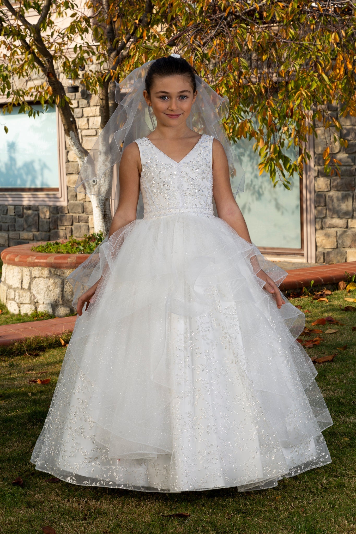 Princess Poise Girls Formal Dress - Prime Devine Supply00323329Formal GirlsOffwhite