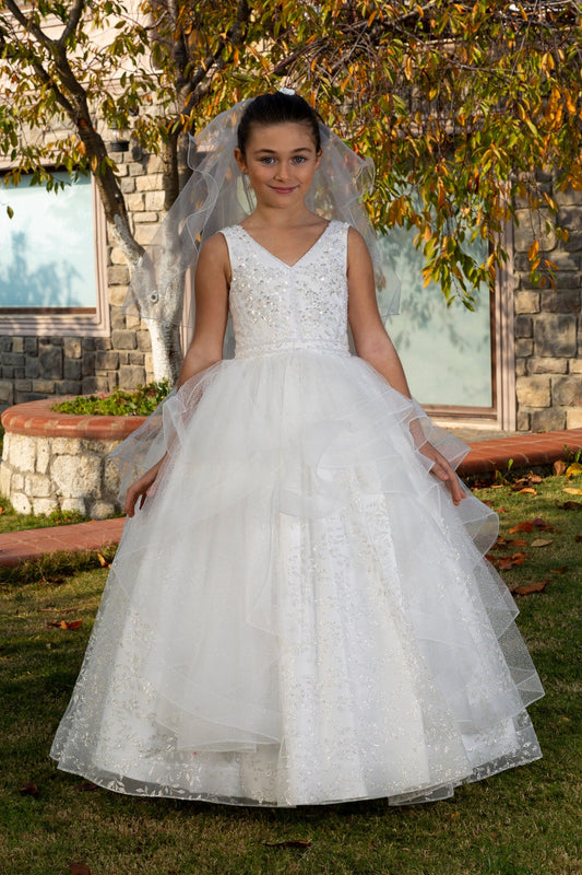 Princess Poise Girls Formal Dress - Prime Devine Supply00323329Formal GirlsOffwhite