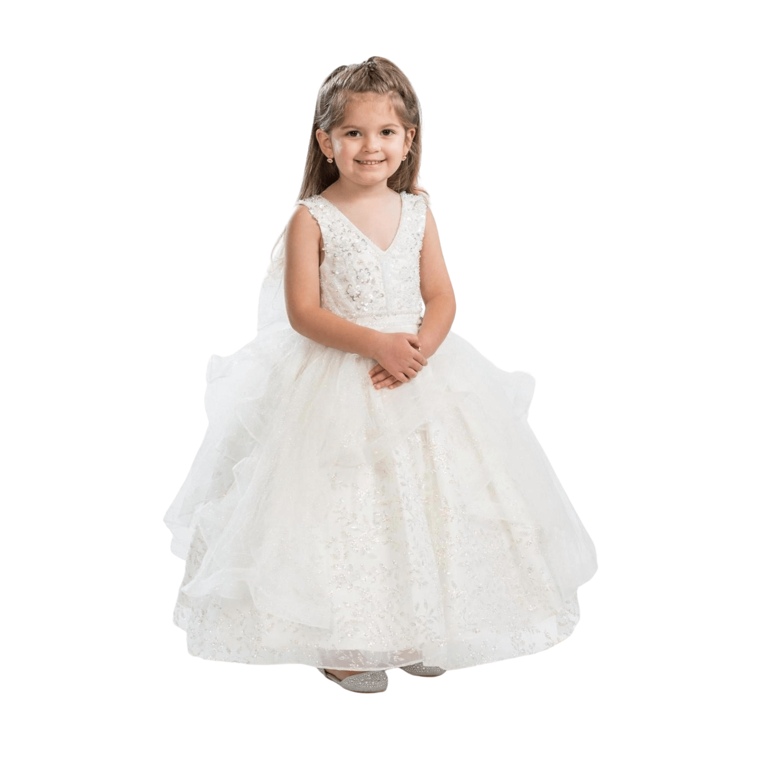 Princess Poise Girls Formal Dress - Prime Devine Supply00323329Formal GirlsOffwhite