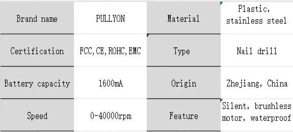 Promotion High Quality Luxury 40000RPM Rechargeable Manicure Pedicure Nail Polisher for Home Salon - Prime Devine Supply14:200006152;200007763:201336100light green