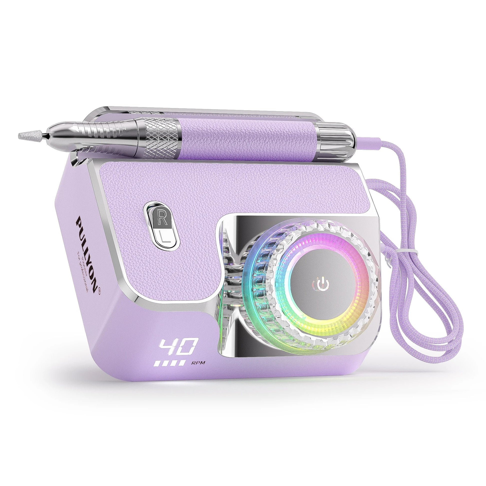 Promotion High Quality Luxury 40000RPM Rechargeable Manicure Pedicure Nail Polisher for Home Salon - Prime Devine Supply14:496;200007763:201336100PURPLE