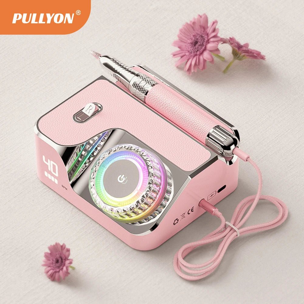 Promotion High Quality Luxury 40000RPM Rechargeable Manicure Pedicure Nail Polisher for Home Salon - Prime Devine Supply14:200006152;200007763:201336100light green