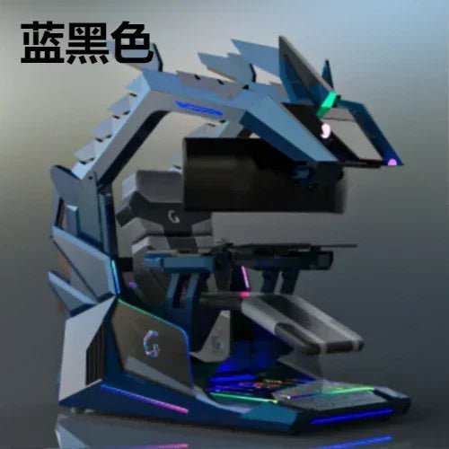 Qinglong Computer Cockpit E - Sports Space Capsule Computer Desk - Prime Devine Supply14:20000553666