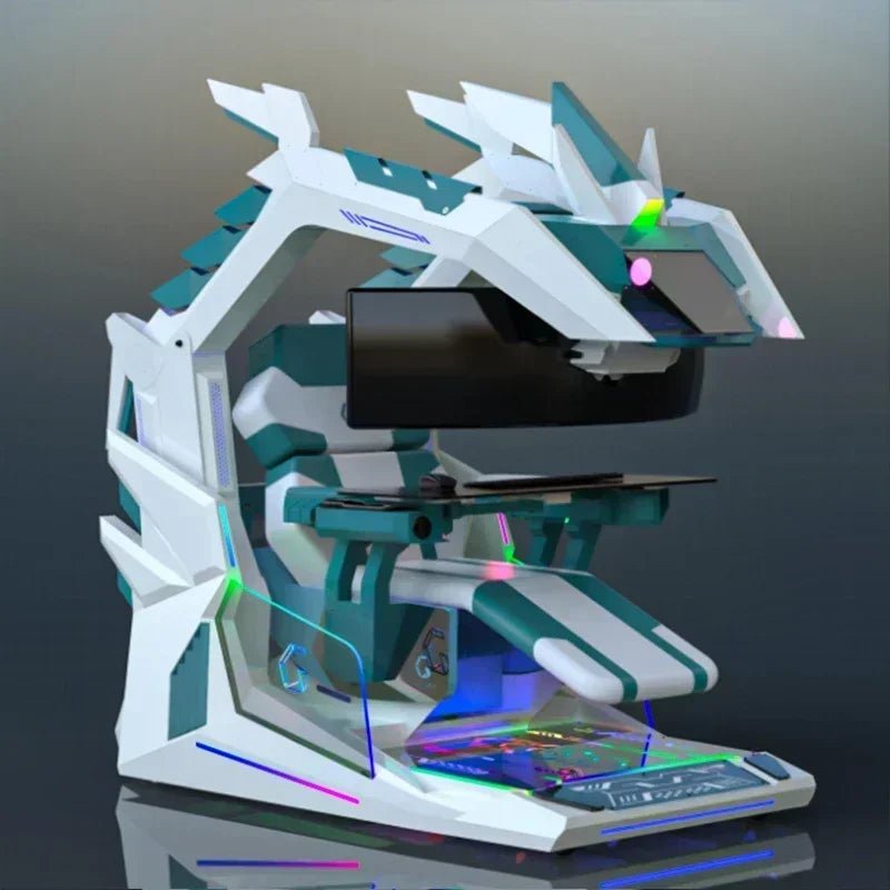 Qinglong Computer Cockpit E - Sports Space Capsule Computer Desk - Prime Devine Supply14:3508521515