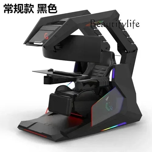 Qinglong Computer Cockpit E - Sports Space Capsule Computer Desk - Prime Devine Supply14:20000615588