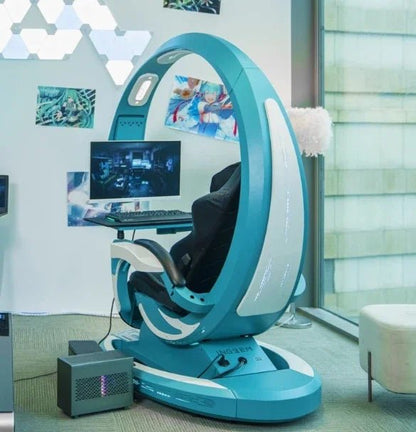 Qinglong Computer Cockpit E - Sports Space Capsule Computer Desk - Prime Devine Supply14:19355