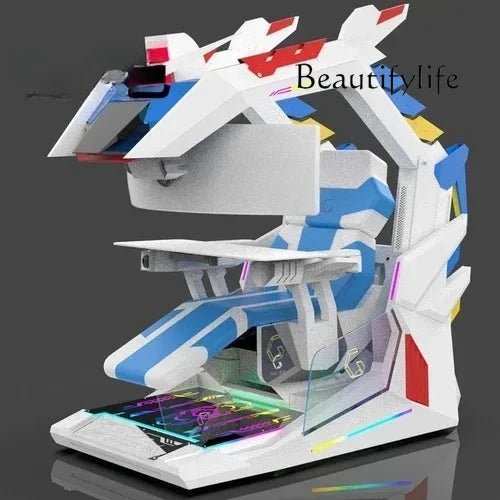 Qinglong Computer Cockpit E - Sports Space Capsule Computer Desk - Prime Devine Supply14:20000615588