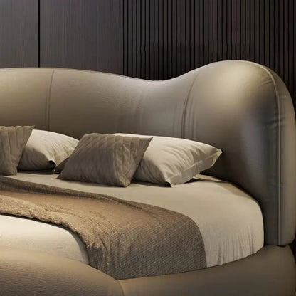 Regale Luxury Pretty Double Bed King Size Modern Italian Round Bed Loft Villa Vintage Cama Queen Size Entrance Hall Furniture - Prime Devine Supply14:365458cabinet 1pcscabinet 1pcs