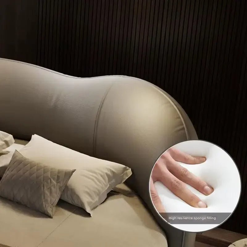 Regale Luxury Pretty Double Bed King Size Modern Italian Round Bed Loft Villa Vintage Cama Queen Size Entrance Hall Furniture - Prime Devine Supply14:365458cabinet 1pcscabinet 1pcs