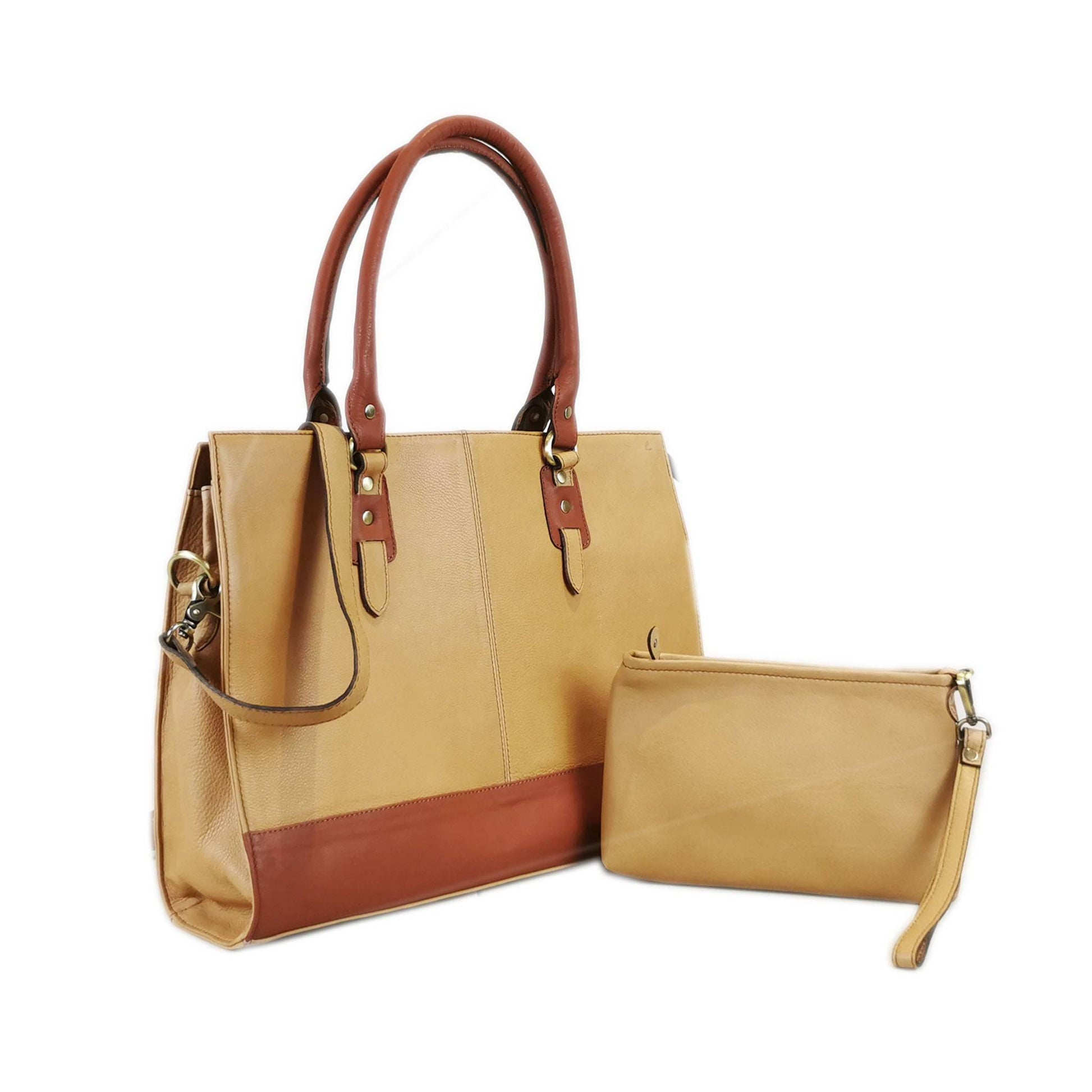 The Signature 17" Bag, Beige/Tan - Prime Devine Supply43980513738935Womens Laptop Bag