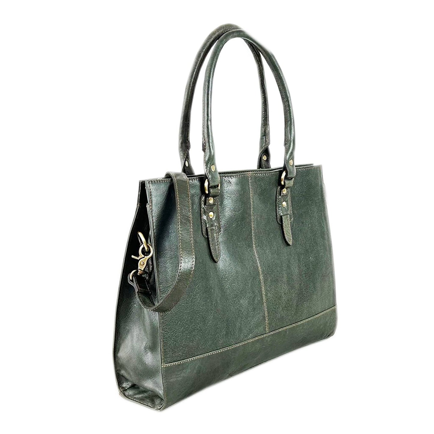 The Signature 17" Bag, Olive Green - Prime Devine Supply43734648029367Womens Laptop Bag