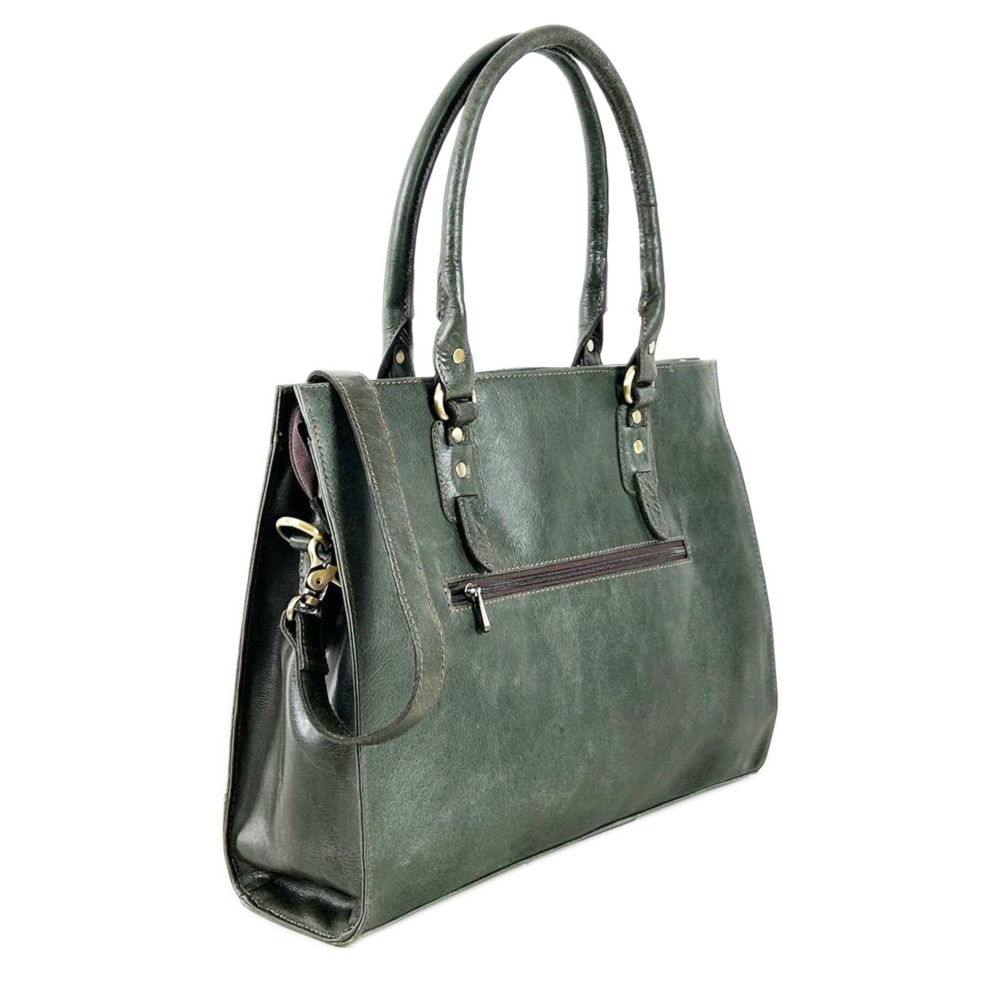The Signature 17" Bag, Olive Green - Prime Devine Supply43734648029367Womens Laptop Bag