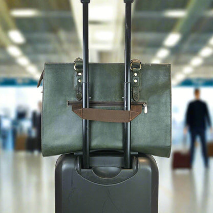 The Signature 17" Bag, Olive Green - Prime Devine Supply43734648029367Womens Laptop Bag