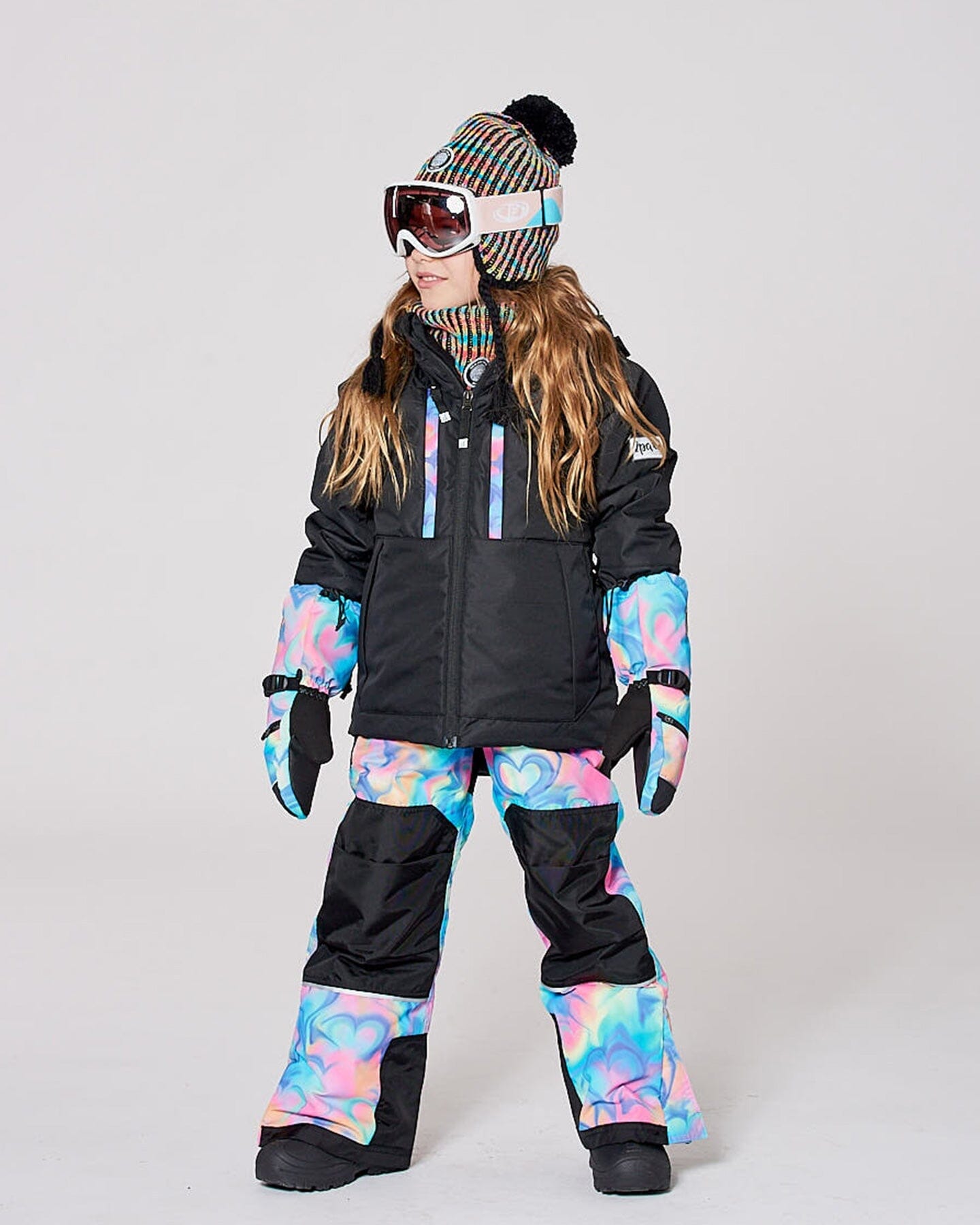 Two - Piece Teknik Snowsuit Rainbow Heart Print - Prime Devine SupplyH10TG94_017_4Snowsuits4