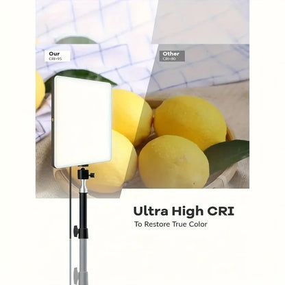 Video fill light 10.0 inch with adjustable tripod stand 43.31 inch stand, suitable for studio flash photography, makeup photogra - Prime Devine Supply14:193black