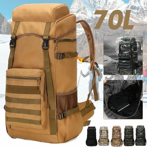 Waterproof Outdoor Camping 70L Military Backpack - Prime Devine SupplyONFY032100CPBK70LA1-DSTDessert